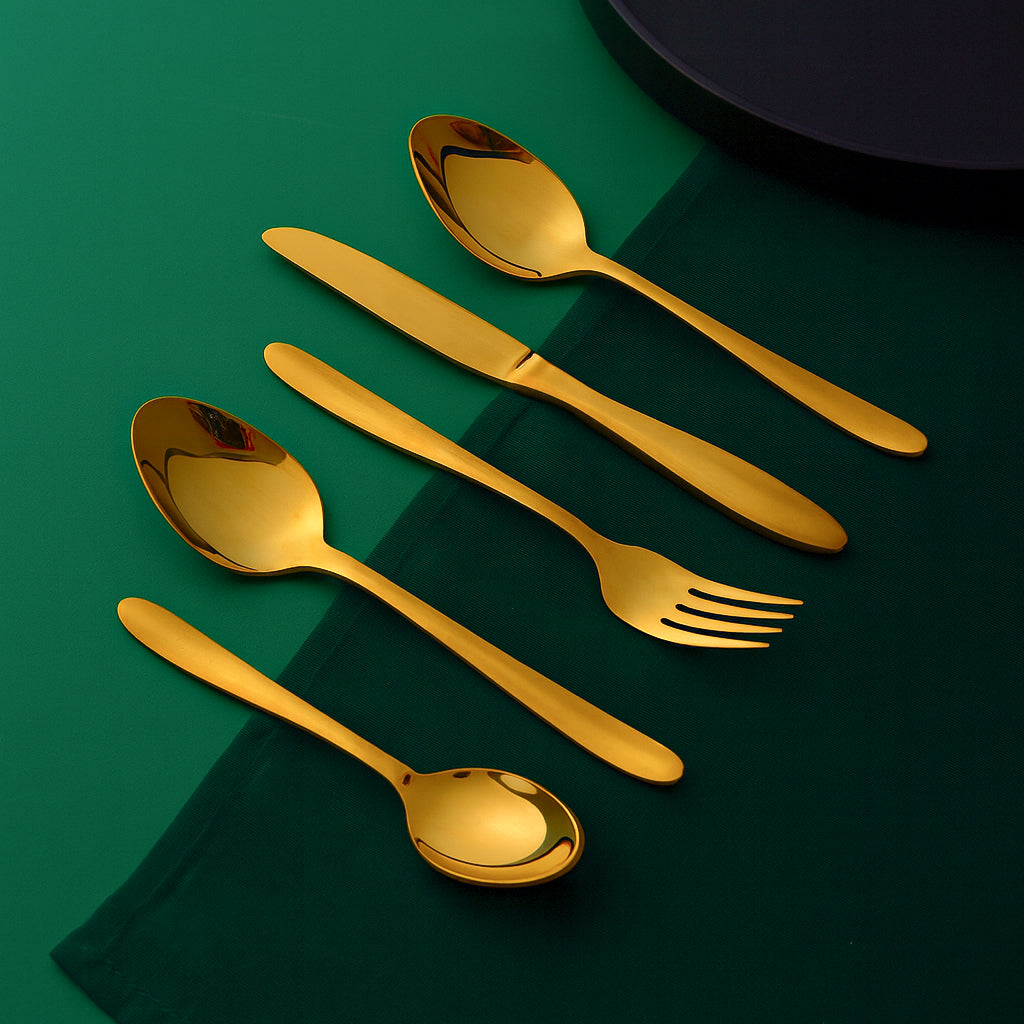 24 pcs 6 person serving  Pvd Golden Coating