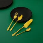 (Terra Gold) 33 pcs 6 person serving  Pvd golden coating